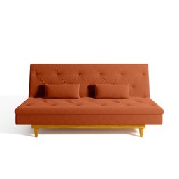 Sofá Cama 3 Lugares em Suede Tokio Yescasa - 10