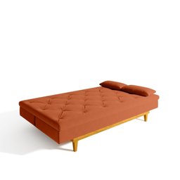 Sofá Cama 3 Lugares em Suede Tokio Yescasa - 7