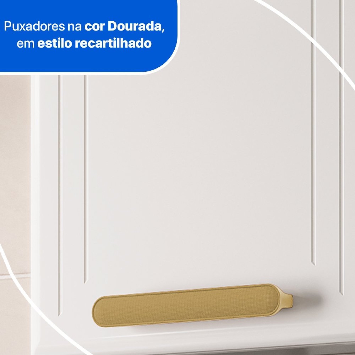 Cozinha de Aço Completa 5 Vidros com Balcão 14 Portas 3 Gavetas Ágata - 7