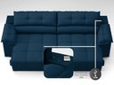 Ver imagem 6 de Sofá com Carregador Usb e Molas no Assento Retrátil Reclinável Mimo 2,00m Velosuede Petroleo - Netso