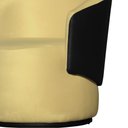 Ver imagem 2 de Poltrona Beatriz Orgânica 73cm Compose Corino Marrom/ Suede:amarelo