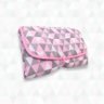 Trocador de Fraldas Portátil Impermeável Cor:triângulo Rosa - 1
