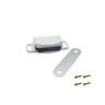 Fecho Magnético Imã para Portas Armários - Kit com 10 Un - Branco - 6