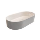 Ver imagem 2 de Cuba Pia de Apoio para Banheiro Diamante em Mármore Sintético Acabamento Brilhante