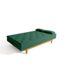 Ver imagem 7 de Sofá Cama 3 Lugares em Suede Tokio Yescasa Verde