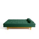 Ver imagem 6 de Sofá Cama 3 Lugares em Suede Tokio Yescasa Verde