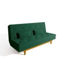 Ver imagem 5 de Sofá Cama 3 Lugares em Suede Tokio Yescasa Verde