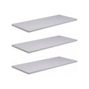 Ver imagem 1 de Kit 3 Prateleiras Mdf 60x20 Suporte Invisível Pronta