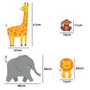 Ver imagem 4 de Adesivo De Parede Decorativo Infantil Safari na Savana