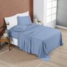 Jogo Cama Lençol Divino Lese King 4 Peças - Azul Casa Show Enxovais - 1