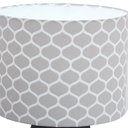 Ver imagem 4 de abajur elegance poptem tecido estampado preto e honey luminária mesa cúpula cabeceira quarto sala in