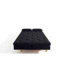 Ver mais imagens de Sofá Cama 3 Lugares em Suede Tokio Yescasa Preto