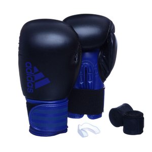 Kit Luva Boxe Hybrid 100 e Bucal Simples 12 Oz