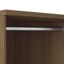 Ver imagem 6 de Cômoda 2 Portas 5 Gavetas Málaga Gold com Pés Bege/Jatobá/Areia