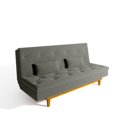 Sofá Cama 3 Lugares em Suede Tokio Yescasa - 7