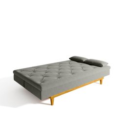 Sofá Cama 3 Lugares em Suede Tokio Yescasa - 6