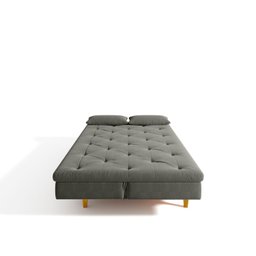 Sofá Cama 3 Lugares em Suede Tokio Yescasa - 9