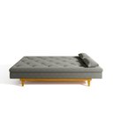 Ver mais imagens de Sofá Cama 3 Lugares em Suede Tokio Yescasa Cinza