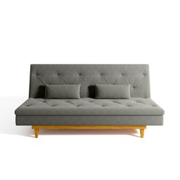 Sofá Cama 3 Lugares em Suede Tokio Yescasa - 5
