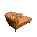 Ver imagem 2 de Divã Luiza Luxo 1,50 Corino Whisky para Sala e Decoração