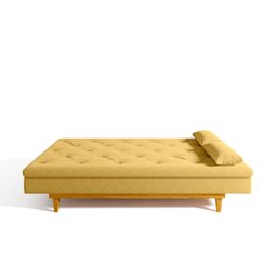 Sofá Cama 3 Lugares em Suede Tokio Yescasa - 5
