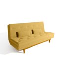 Ver imagem 3 de Sofá Cama 3 Lugares em Suede Tokio Yescasa