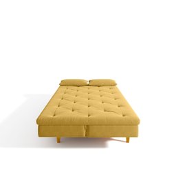 Sofá Cama 3 Lugares em Suede Tokio Yescasa - 7