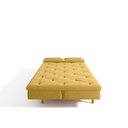 Ver imagem 7 de Sofá Cama 3 Lugares em Suede Tokio Yescasa Amarelo Mostarda