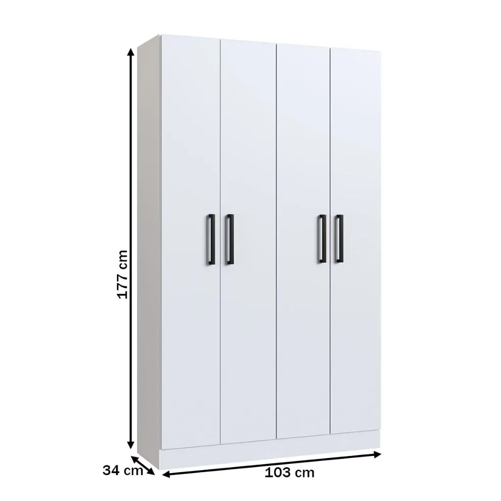 Armário Multiuso 4 Portas Rivera - 3