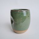 Ver imagem 3 de Copo de Cerâmica 200ml Verde Pântano para Água, Café, Chá