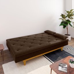 Sofá Cama Suede 3 Lugares Tokio Yescasa - 2