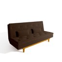 Ver imagem 3 de Sofá Cama Suede 3 Lugares Tokio Yescasa Marrom