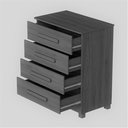 Ver imagem 4 de Cômoda de Qualidade com 4 Gavetas100%mdf Suíça:branco