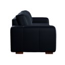 Ver imagem 6 de Sofá Decorativo Sala de Estar Champions 4 Lugares 240cm Bipartido Couro Azul Marinho - Mozzelar