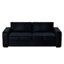 Ver imagem 5 de Sofá Decorativo Sala de Estar Champions 4 Lugares 240cm Bipartido Couro Azul Marinho - Mozzelar