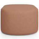 Ver imagem 7 de Kit 2 Puffs Decorativos Orgânico para Living Quarto 70cm Doha W01 Linho Rosê - Lyam Decor