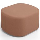 Ver imagem 6 de Kit 2 Puffs Decorativos Orgânico para Living Quarto 70cm Doha W01 Linho Rosê - Lyam Decor