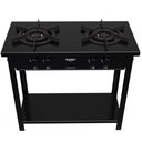 Ver imagem 6 de Fogão Industrial 2 Bocas Dako Couraçado a Gás Chama Dupla, Acabamento Limpa Fácil e Bandeja Coletora