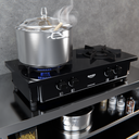 Ver imagem 3 de Fogão Industrial 2 Bocas Dako Couraçado a Gás Chama Dupla, Acabamento Limpa Fácil e Bandeja Coletora