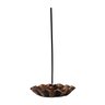 Fora de Linha - Incensário Porta Incenso Flor Resina Bronze - 2
