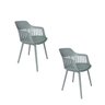 Kit com 2 Cadeira Marcela Montreal Sala Cozinha Jantar 140pp Cinza - 1