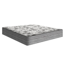 Ver imagem 4 de Cama Box Baú King 193 Bipartido Tecido Sintético Branco Com Colchão de Molas Ensacadas Evolution - P