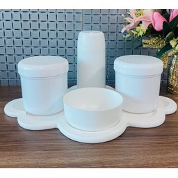Kit Organizador c/ Garrafa Térmica + Bandeja Nuvem - 2