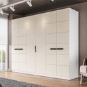 Ver imagem 1 de Guarda Roupa Casal 242,1cm com 6 Portas e 4 Gavetas 240843 Lisboa Politorno Móveis