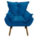 Ver imagem 2 de Kit 2 Poltronas Mariana Suede Azul Royal Slk Decor