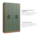 Ver imagem 5 de Armário Multiuso 4 Portas e 8 Prateleiras Rivera