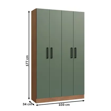 Ver imagem 3 de Armário Multiuso Rivera 4 Portas