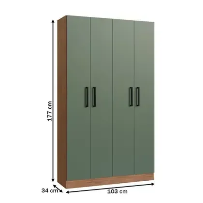 Armário Multiuso 4 Portas e 8 Prateleiras Rivera - 3