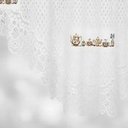 Ver imagem 4 de Cortina Bando Renda Cascata Siena Cozinha Estampa 3,15x0,95:Bule Dourado