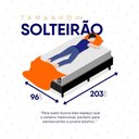 Ver imagem 6 de Conjunto Box Preto Luanda Branco Espuma D28 Solteiro 96x203x62 - King House